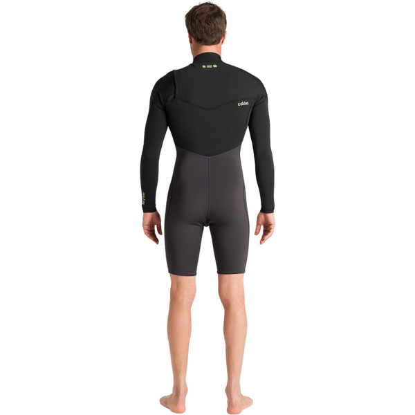 2026 C-Skins Herre NuWave Session Lite 2/ 2mm Langærmet Chest Zip Forårsvåddragt C-NSEL22SPM - Meteor / Black
